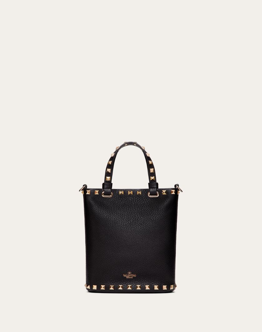 Valentino Handbags Pouch Con Tracolla Rockstud In Vitello Granato per Donna in Nero | Valentino IT Saldi Di Fabbrica