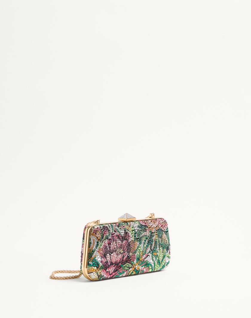 Valentino Handbags Minaudiere Carry Secrets Con Strass Motivo Voyage Imaginaire per Donna in Multicolor | Valentino IT Nuovo
