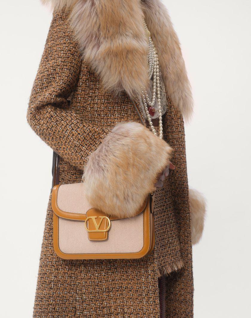 Valentino Handbags Cappotto In Fantasy Tweed per Donna in Marrone/multicolor | Valentino IT Affare Del Giorno