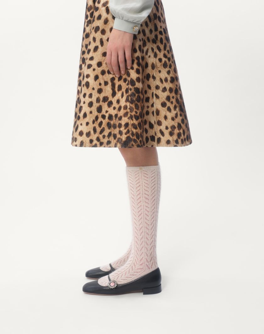 Valentino Handbags Gonna In Panno Stampato Giaguaro Spots per Donna in Animalier | Valentino IT Convenienza