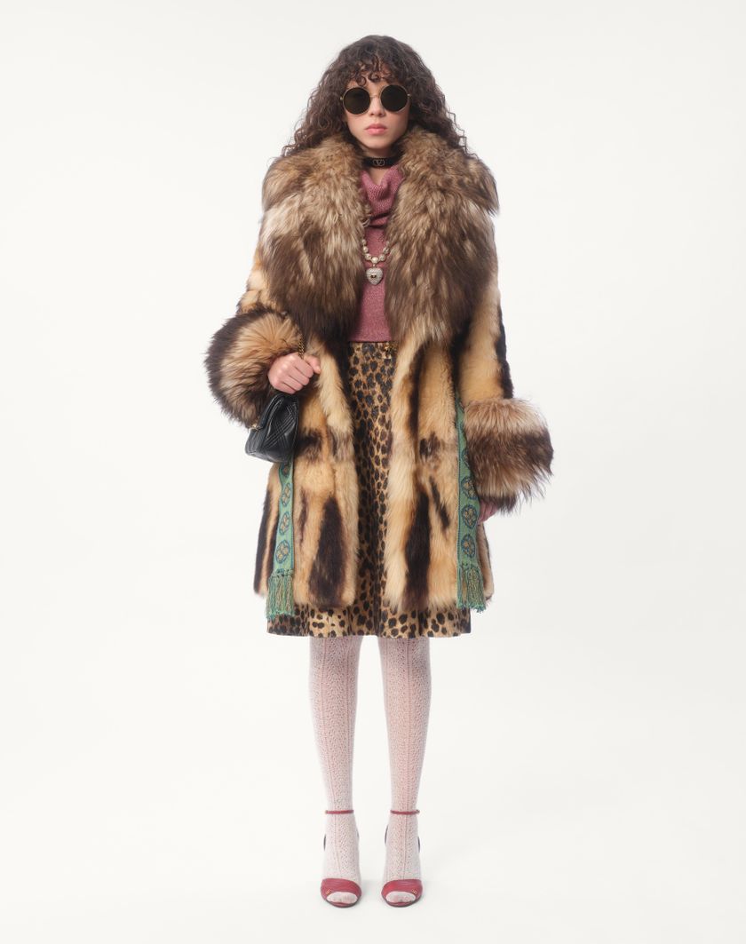 Valentino Handbags Cappotto In Shearling per Donna in Beige/marrone | Valentino IT Outlet