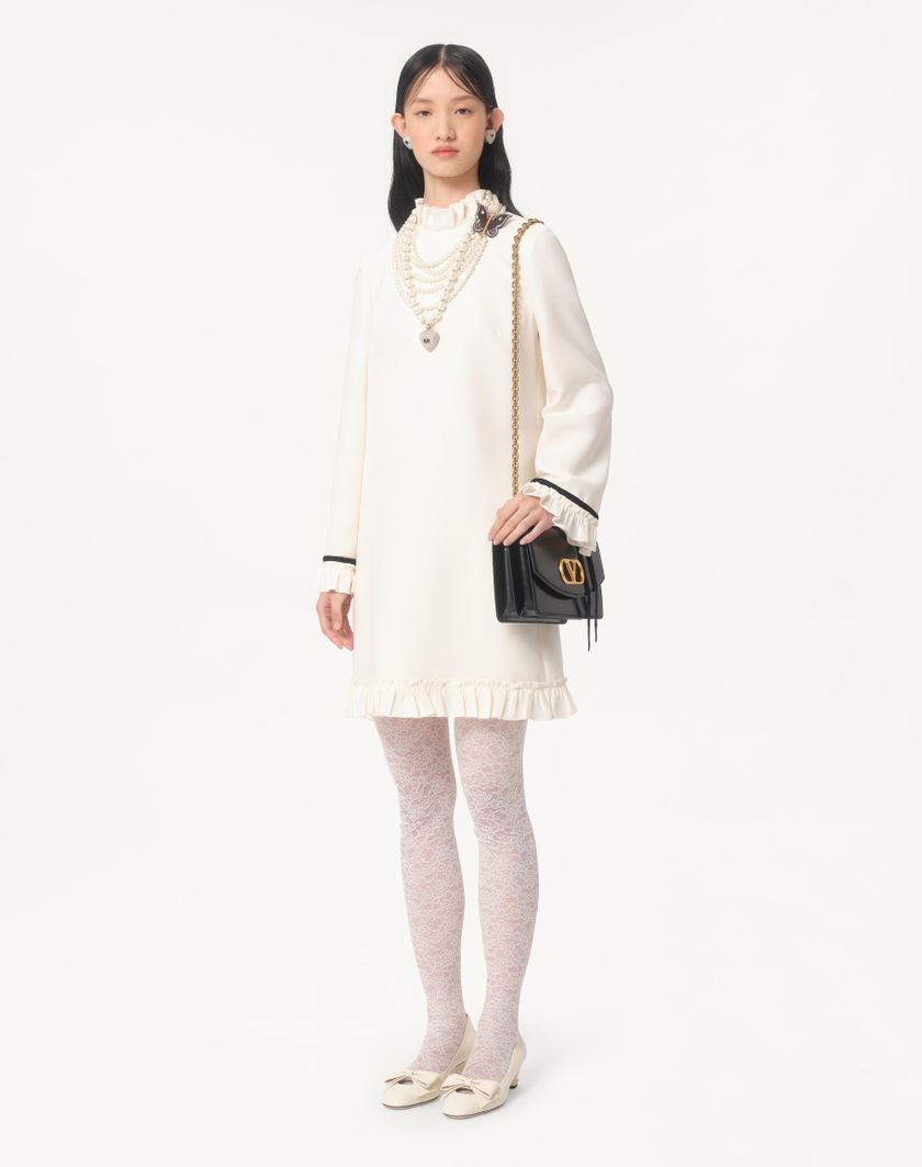 Valentino Handbags Abito Corto In Crepe Couture per Donna in Rosa | Valentino IT I Più Venduti