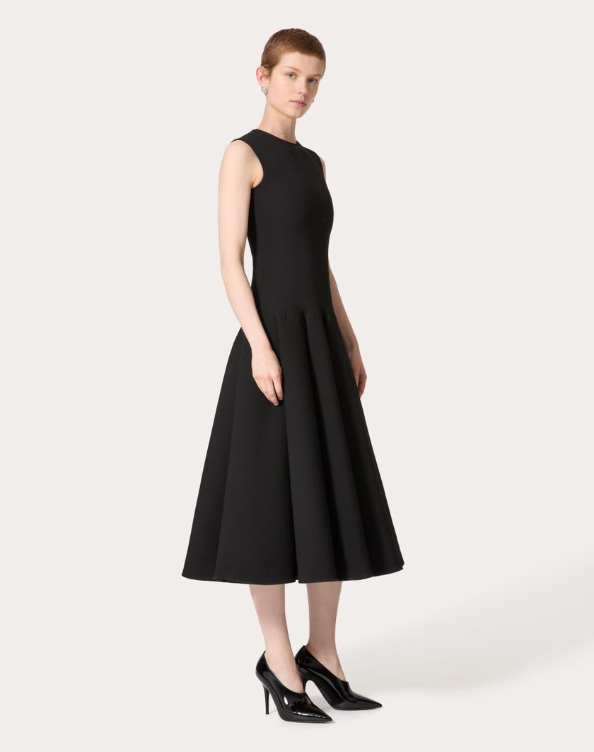 Valentino Handbags Abito Midi per Donna in Nero | Valentino IT Soddisfazione Garantita