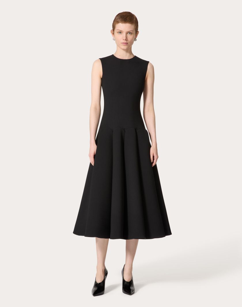 Valentino Handbags Abito Midi per Donna in Nero | Valentino IT Soddisfazione Garantita