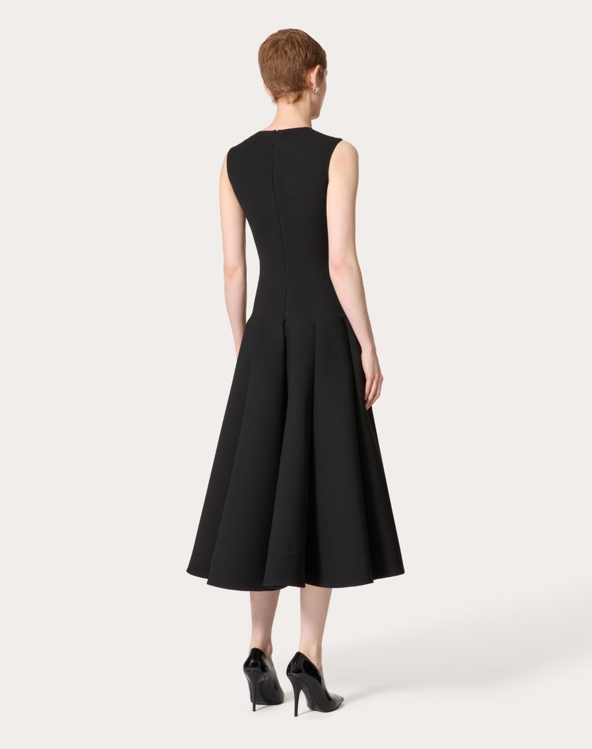 Valentino Handbags Abito Midi per Donna in Nero | Valentino IT Soddisfazione Garantita