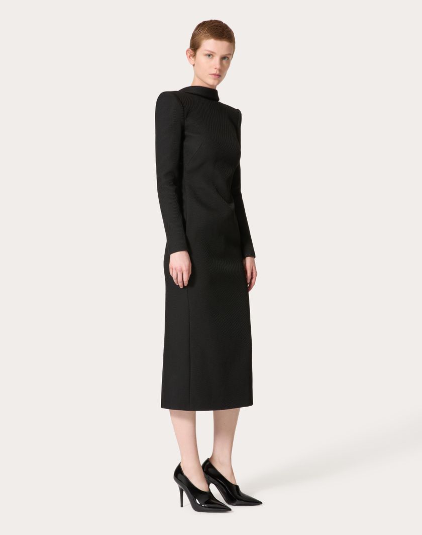Valentino Handbags Abito Midi per Donna in Nero | Valentino IT Qualità Garantita