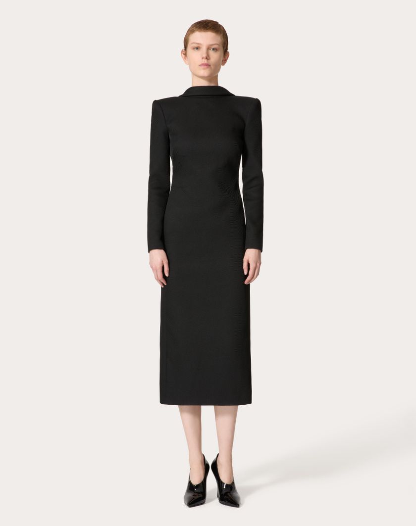Valentino Handbags Abito Midi per Donna in Nero | Valentino IT Qualità Garantita