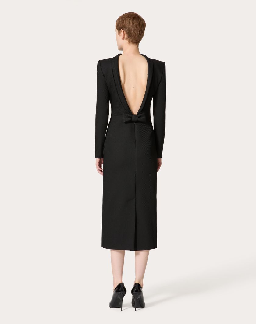 Valentino Handbags Abito Midi per Donna in Nero | Valentino IT Qualità Garantita