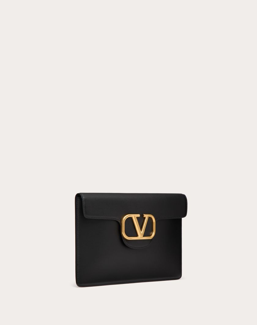 Valentino Handbags Pochette Valentino Garavani Locò In Vitello per Donna in Light Ivory | Valentino IT Sconto