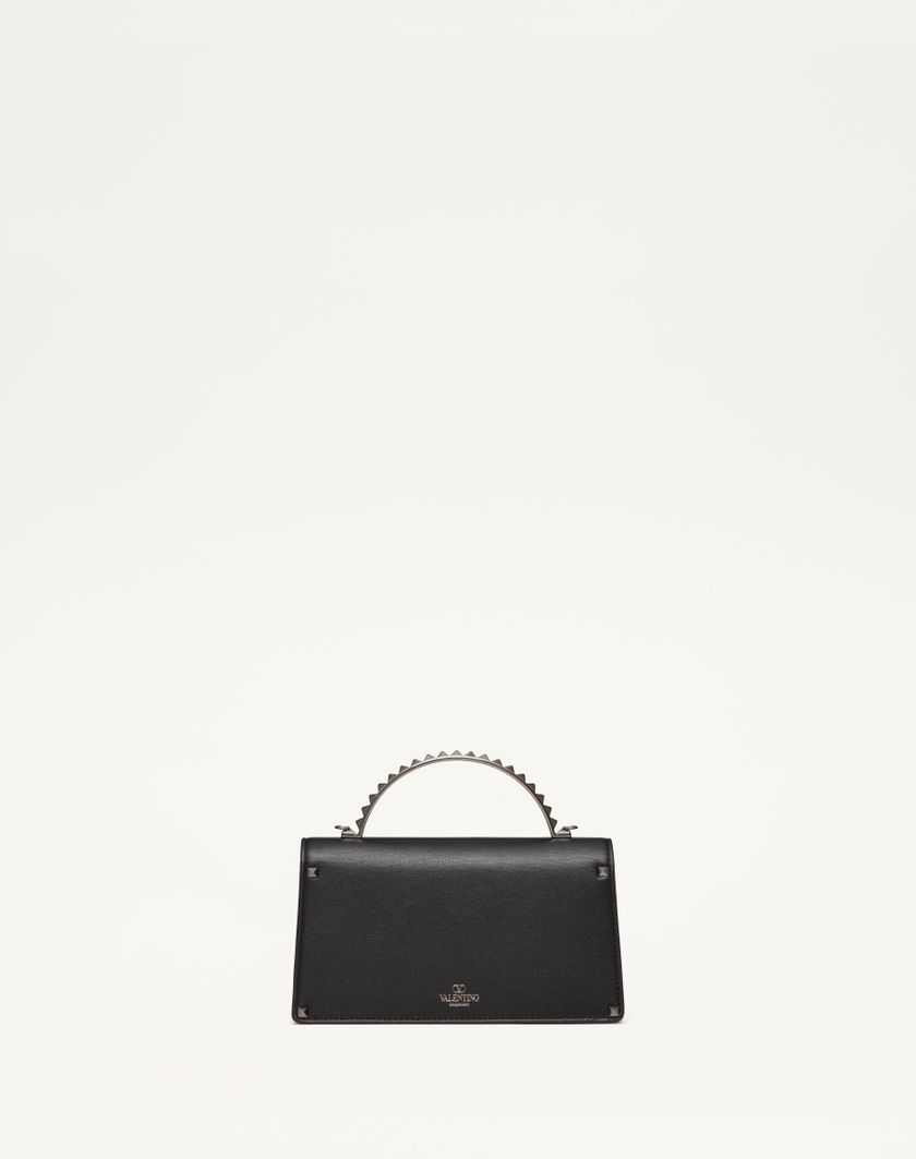 Valentino Handbags Mini Borsa A Mano Rockstud In Vitello per Donna in Nero | Valentino IT In Vendita