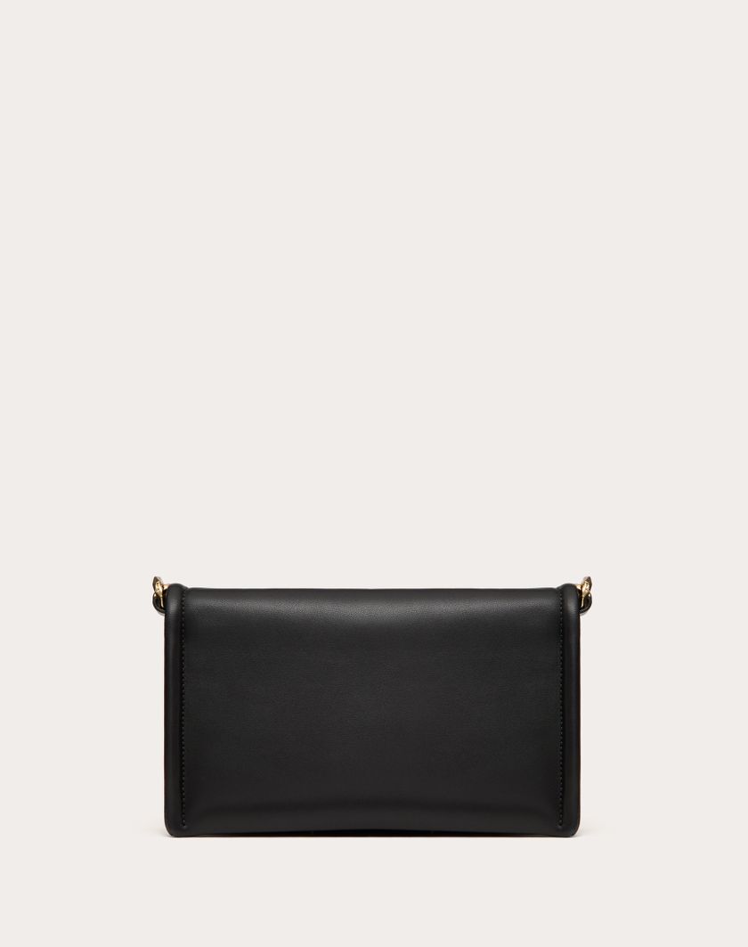 Valentino Handbags Clutch Vlogo Chain In Nappa Con Catena per Donna in Rosso Scuro | Valentino IT Vendita