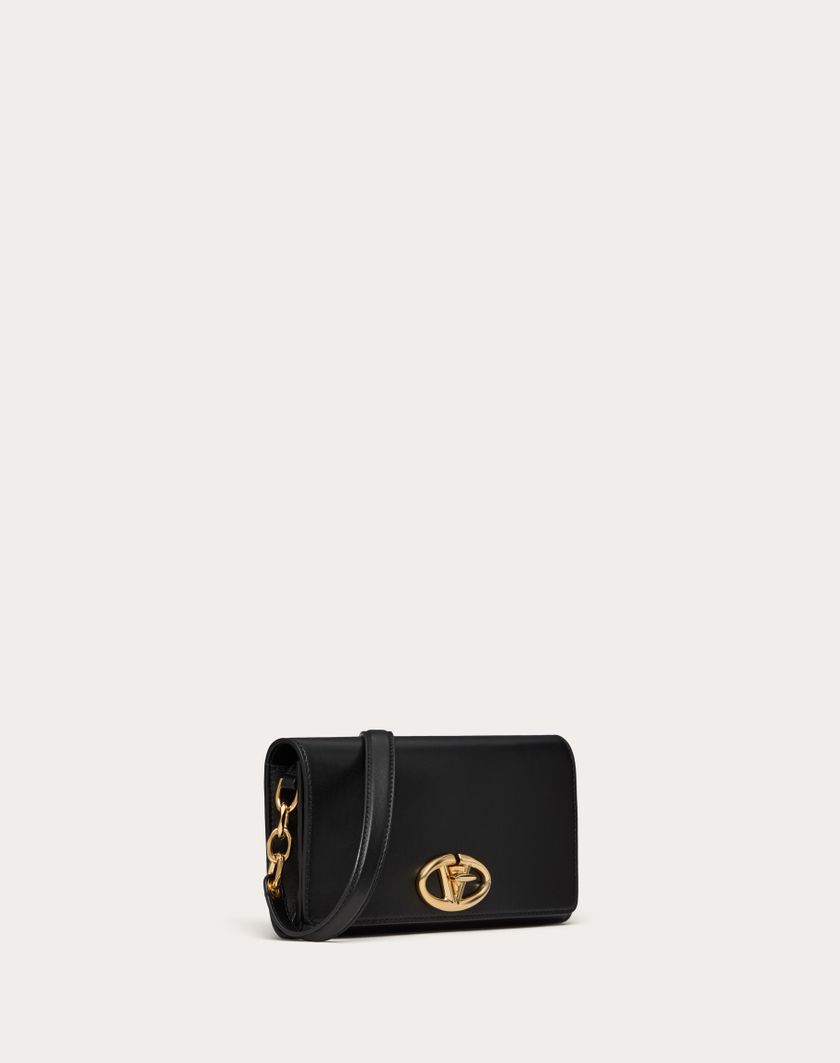 Valentino Handbags Portafoglio Con Tracolla Vlogo The Bold Edition In Nappa per Donna in Rose Quartz | Valentino IT Spedizione Gratuita