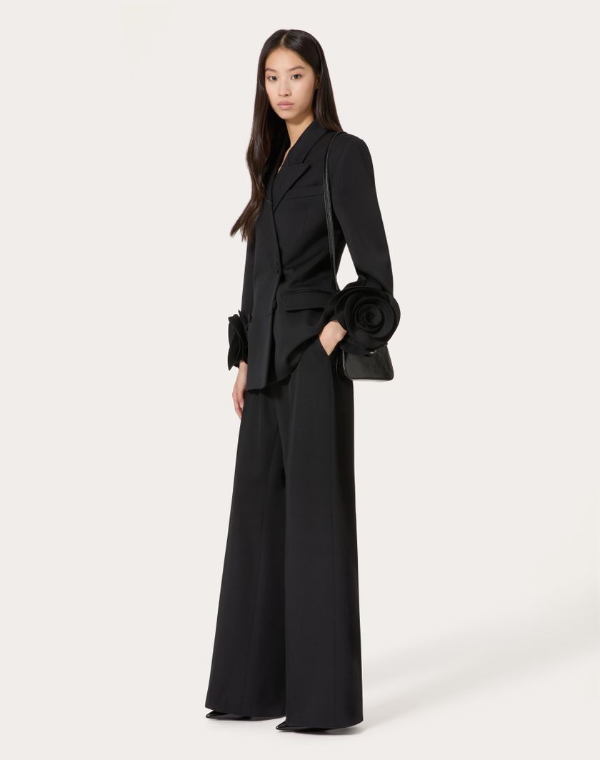 Valentino Handbags Pantalone In Grisaille per Donna in Nero | Valentino IT Affare Del Giorno