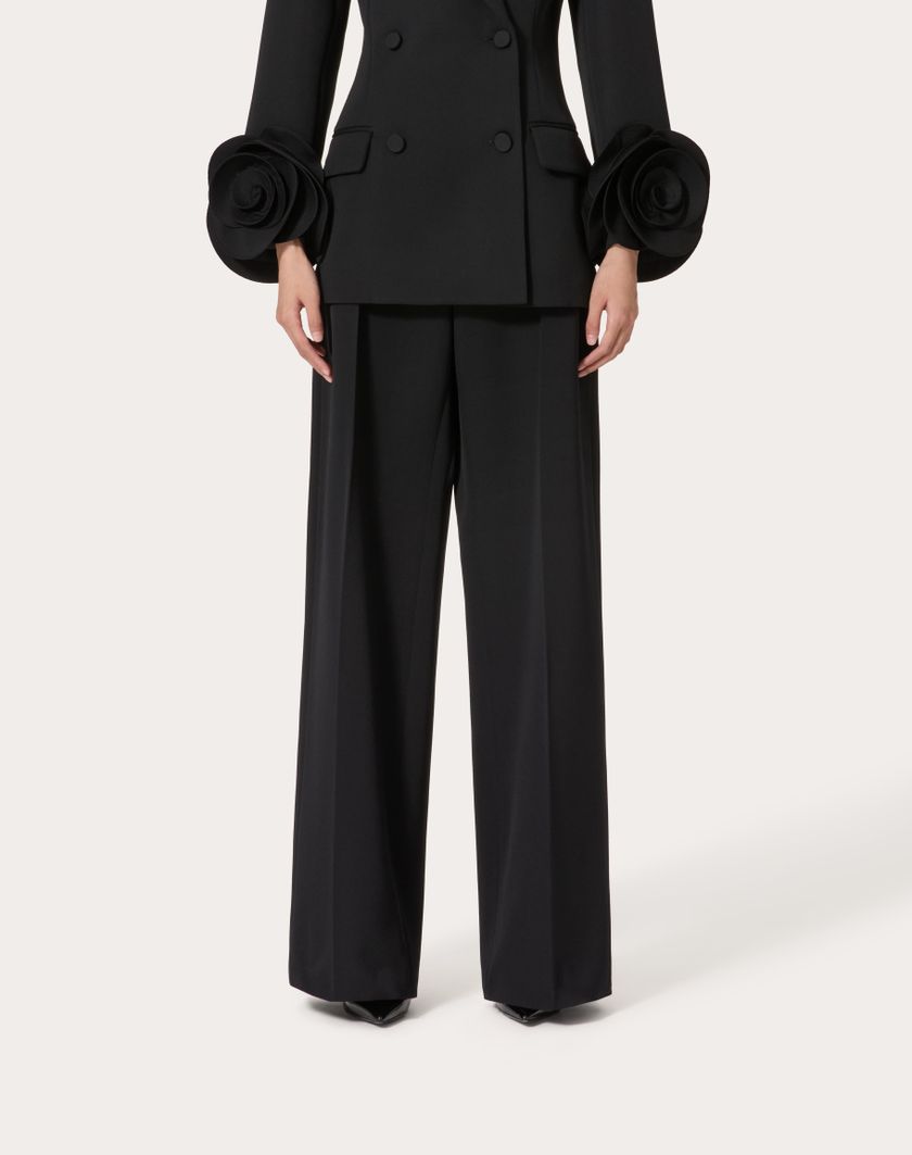 Valentino Handbags Pantalone In Grisaille per Donna in Nero | Valentino IT Affare Del Giorno