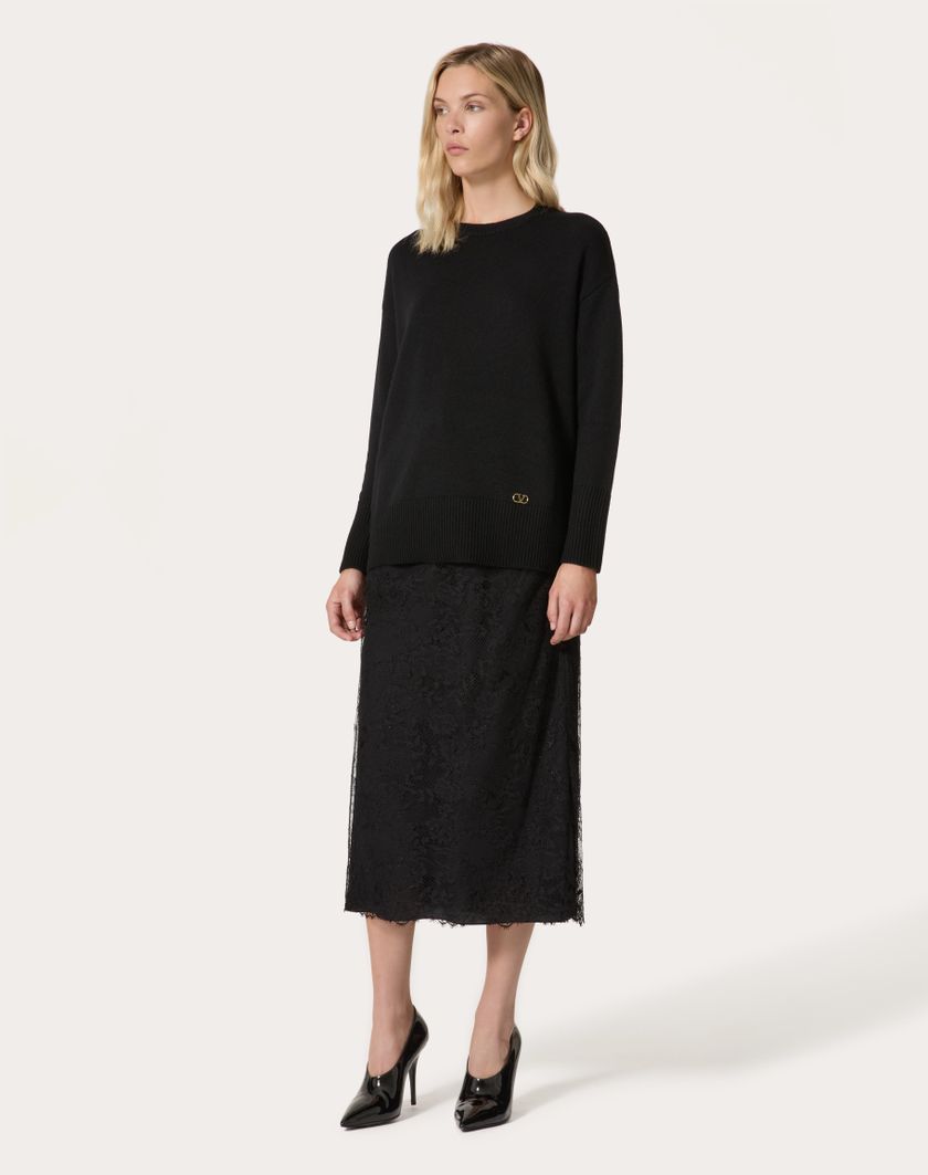 Valentino Handbags Gonna Midi per Donna in Nero | Valentino IT Novità