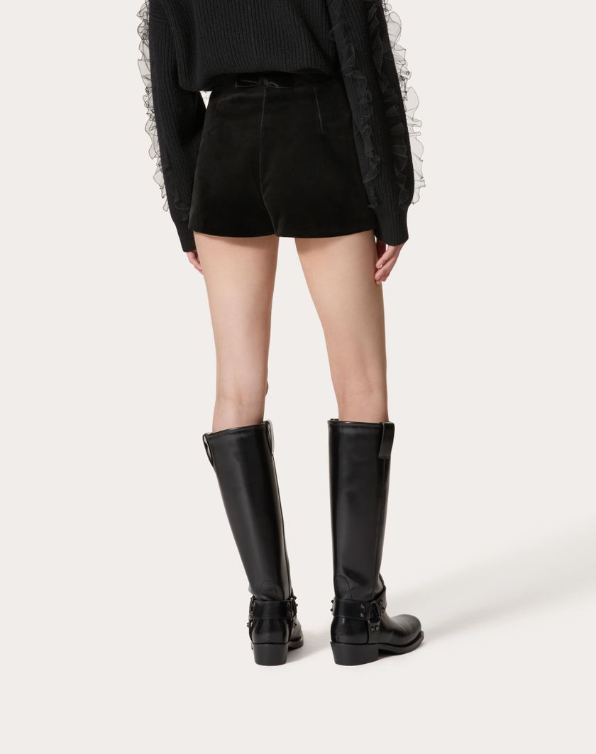 Valentino Handbags Short In Velluto per Donna in Nero | Valentino IT Sconto