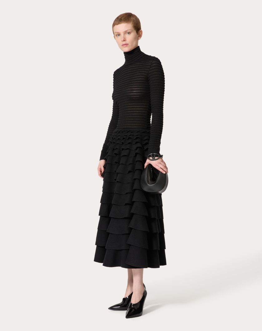 Valentino Handbags Maglia In Viscosa E Lana per Donna in Nero | Valentino IT Online