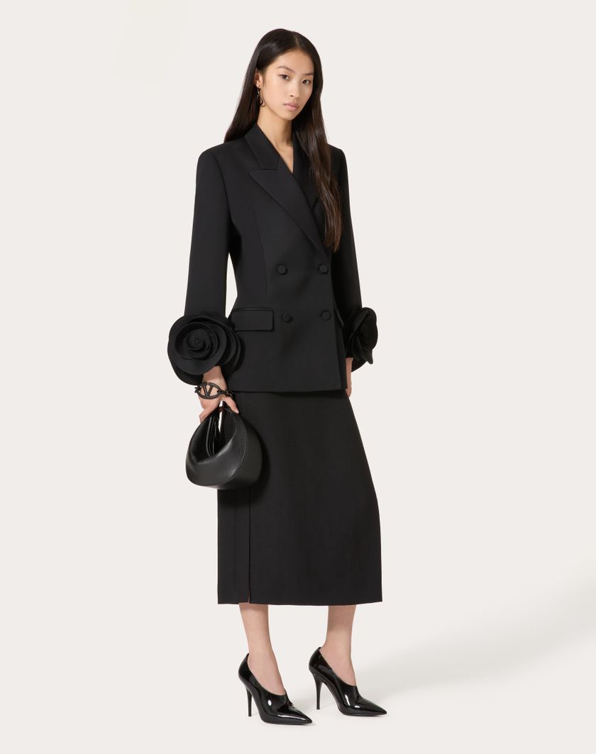 Valentino Handbags Giacca In Grisaille per Donna in Nero | Valentino IT Outlet