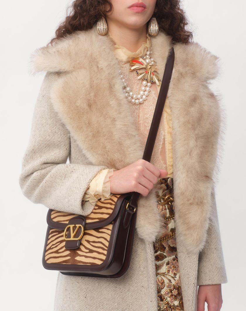 Valentino Handbags Borsa A Spalla Valentino Garavani 9to5 In Vitello Effetto Pony Animalier per Donna in Marrone | Valentino IT Acquista Ora