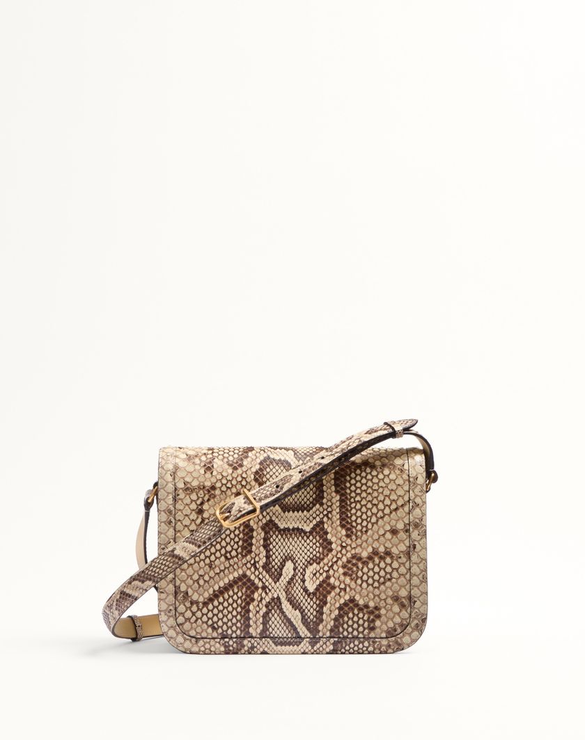 Valentino Handbags Borsa A Spalla Valentino Garavani 9to5 In Pitone per Donna in Avorio | Valentino IT Consegna Veloce
