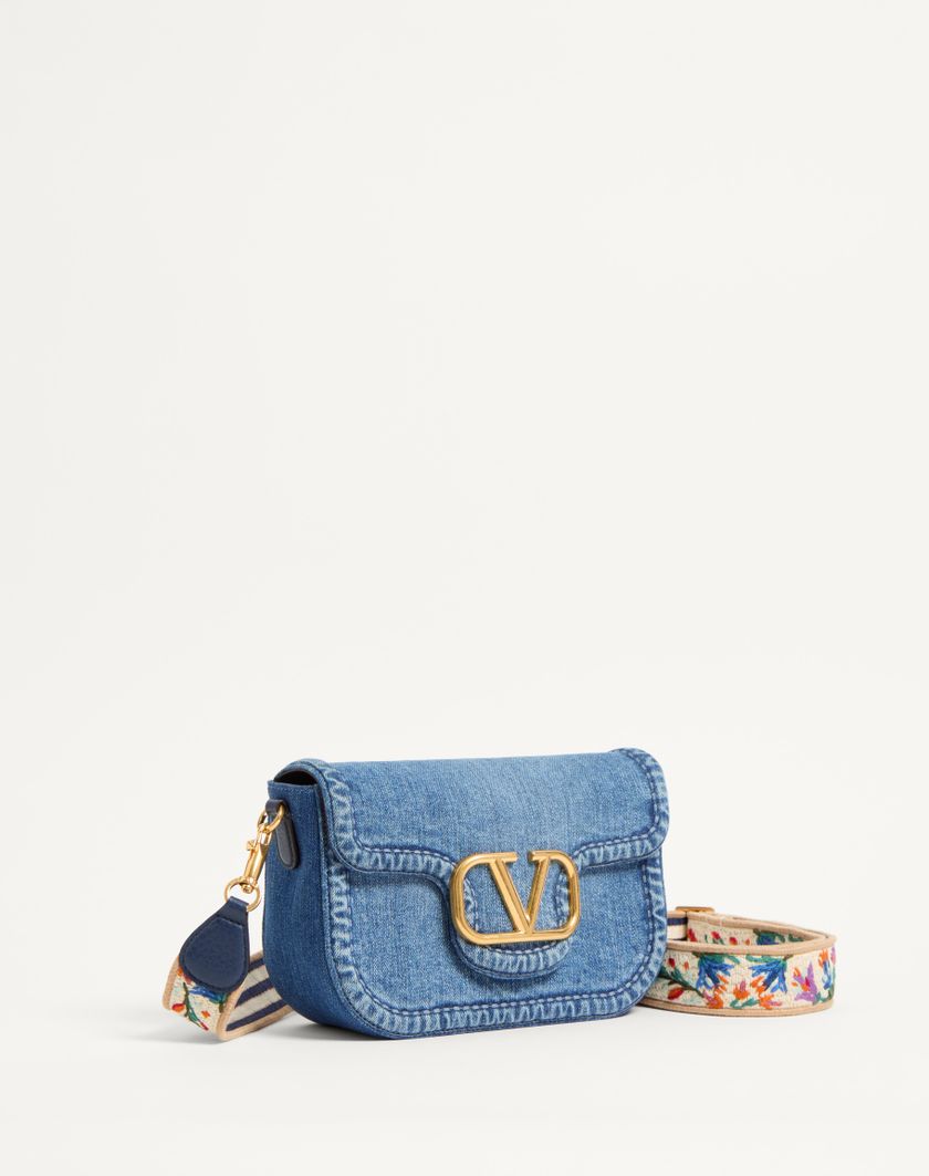 Valentino Handbags Borsa A Spalla Valentino Garavani Alltime In Denim per Donna in Denim/worker/multicolor | Valentino IT Prezzo Ridotto