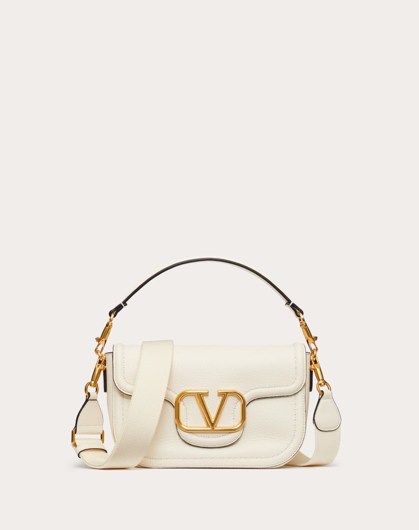 Valentino Handbags Borsa A Spalla Valentino Garavani Alltime In Vitello Granato per Donna in Avorio | Valentino IT