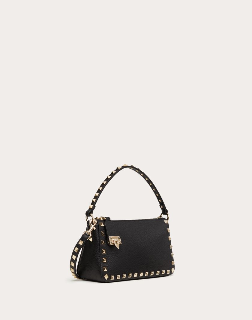 Valentino Handbags Borsa Piccola A Tracolla Rockstud In Vitello Granato per Donna in Light Ivory | Valentino IT Sconto