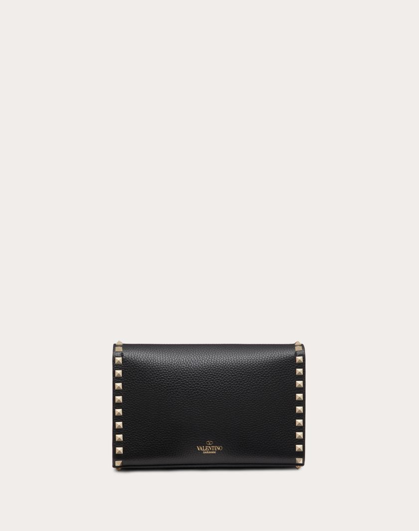Valentino Handbags Borsa Piccola A Tracolla Rockstud In Vitello Granato per Donna in Mandorla | Valentino IT Online