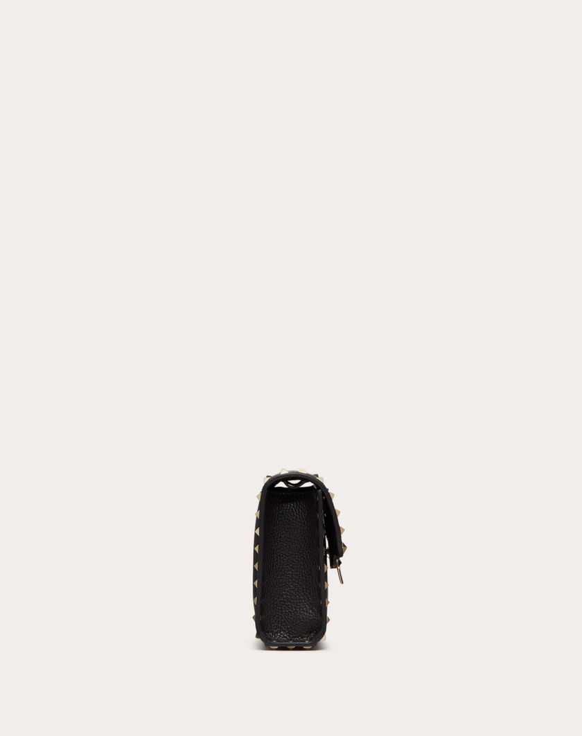 Valentino Handbags Borsa Piccola A Tracolla Rockstud In Vitello Granato per Donna in Mandorla | Valentino IT Online
