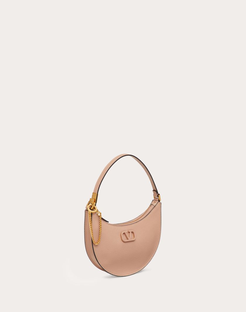 Valentino Handbags Mini Hobo Vlogo Signature In Vitello Granato per Donna in Light Ivory | Valentino IT Fino al 65% di sconto
