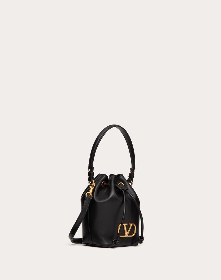 Valentino Handbags Mini Borsa A Secchiello Vlogo Signature In Nappa per Donna in Nero | Valentino IT 2025