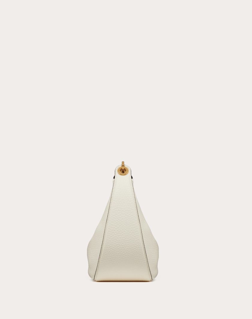 Valentino Handbags Hobo Piccola Vlogo Moon Bag In Vitello Granato Con Catena per Donna in Cappuccino | Valentino IT 2025