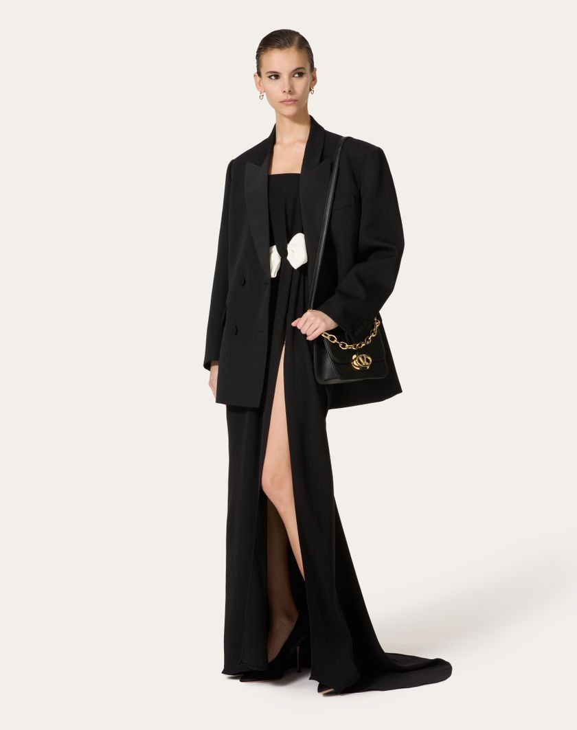 Valentino Handbags Abito Da Sera In Cady Couture per Donna in Nero | Valentino IT Soddisfazione Garantita