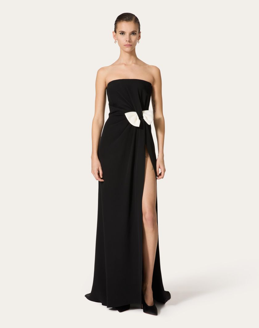 Valentino Handbags Abito Da Sera In Cady Couture per Donna in Nero | Valentino IT Soddisfazione Garantita