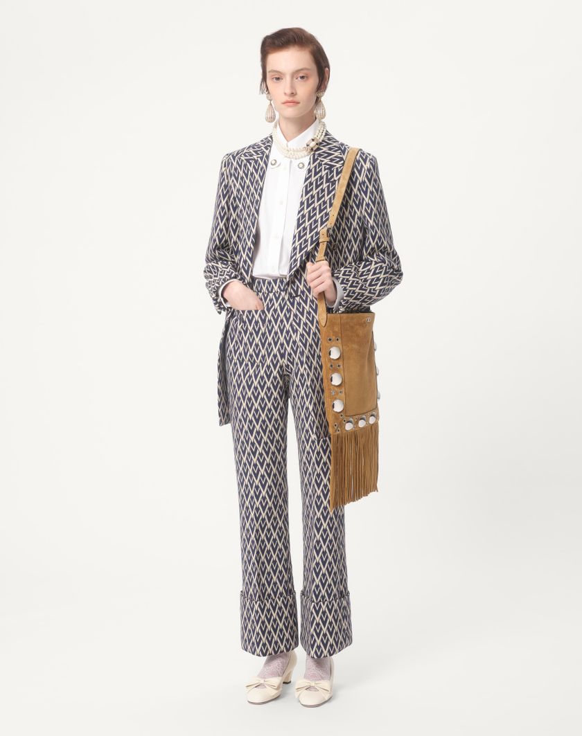 Valentino Handbags Camicia In Cotton Popeline per Donna in Bianco Ottico | Valentino IT Shopping Online