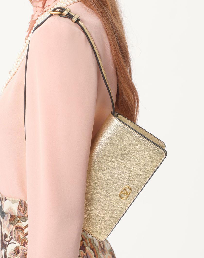 Valentino Handbags Camicia In Georgette per Donna in Rose Mist | Valentino IT Sottocosto