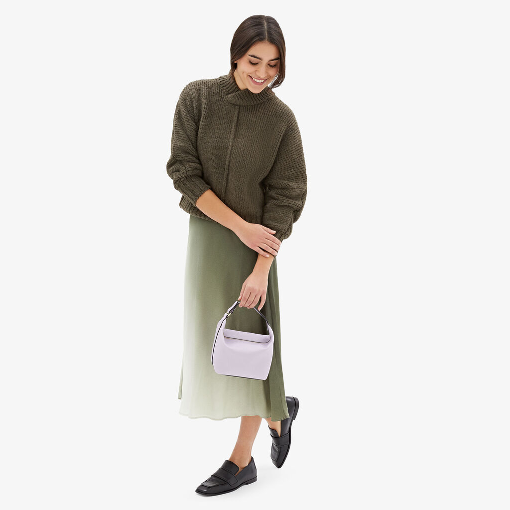Valextra Borsa da Donna Mochi Mini di Lusso in Pelle Lilla | Valextra Promozione Limitata