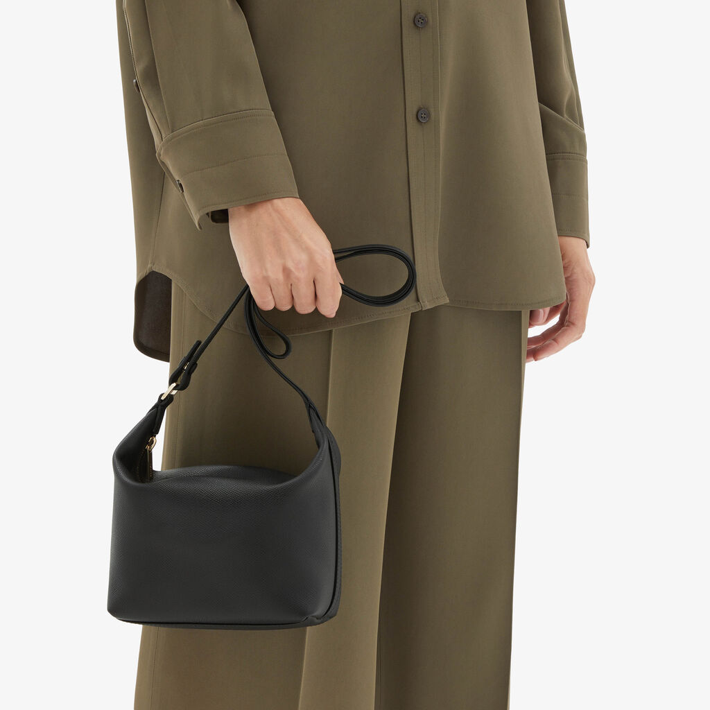 Valextra Borsa a mano mochi da Donna di Lusso in Pelle Nera | Valextra Fino Al -60%