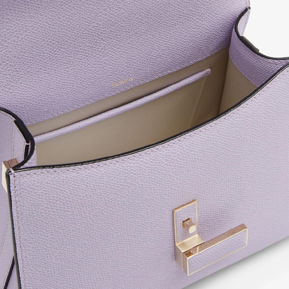 Valextra Borsa a mano Donna Mini di Lusso in Pelle Lilla | Valextra Iside Shopping Online