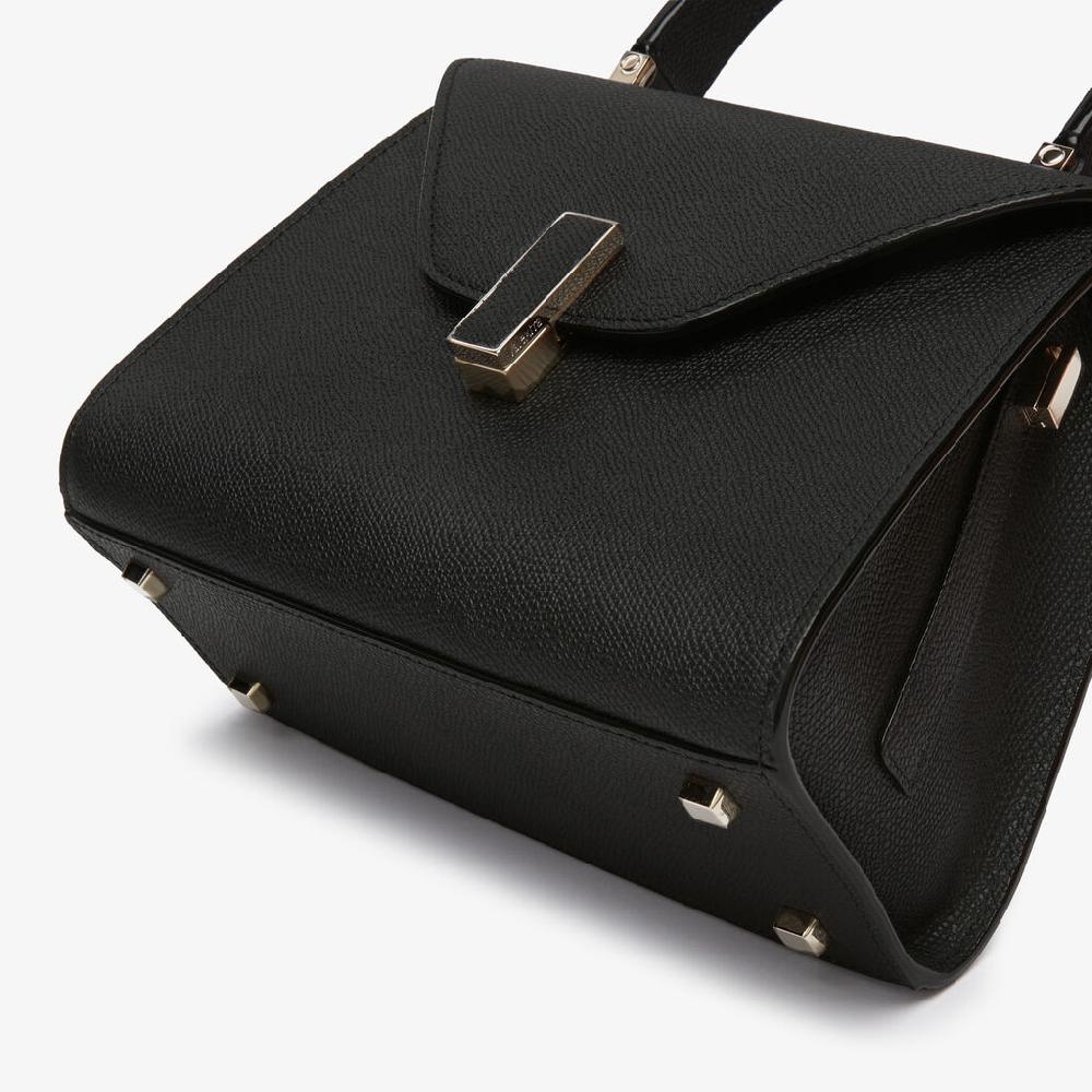 Valextra Borsa a mano Mini in Pelle Nera | Valextra Iside Sconto