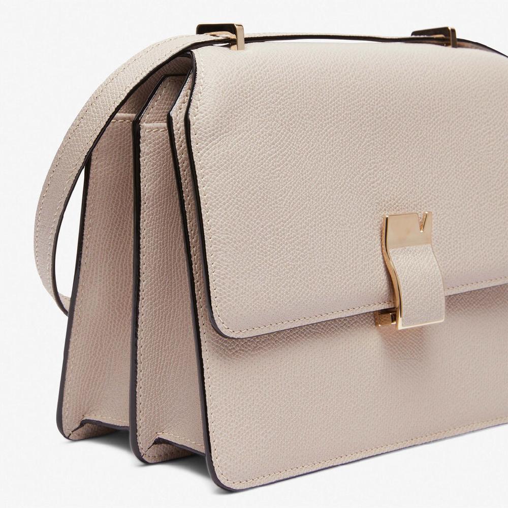 Valextra Borsa a tracolla Media in Pelle Rosa Nude | Valextra NoLo Outlet