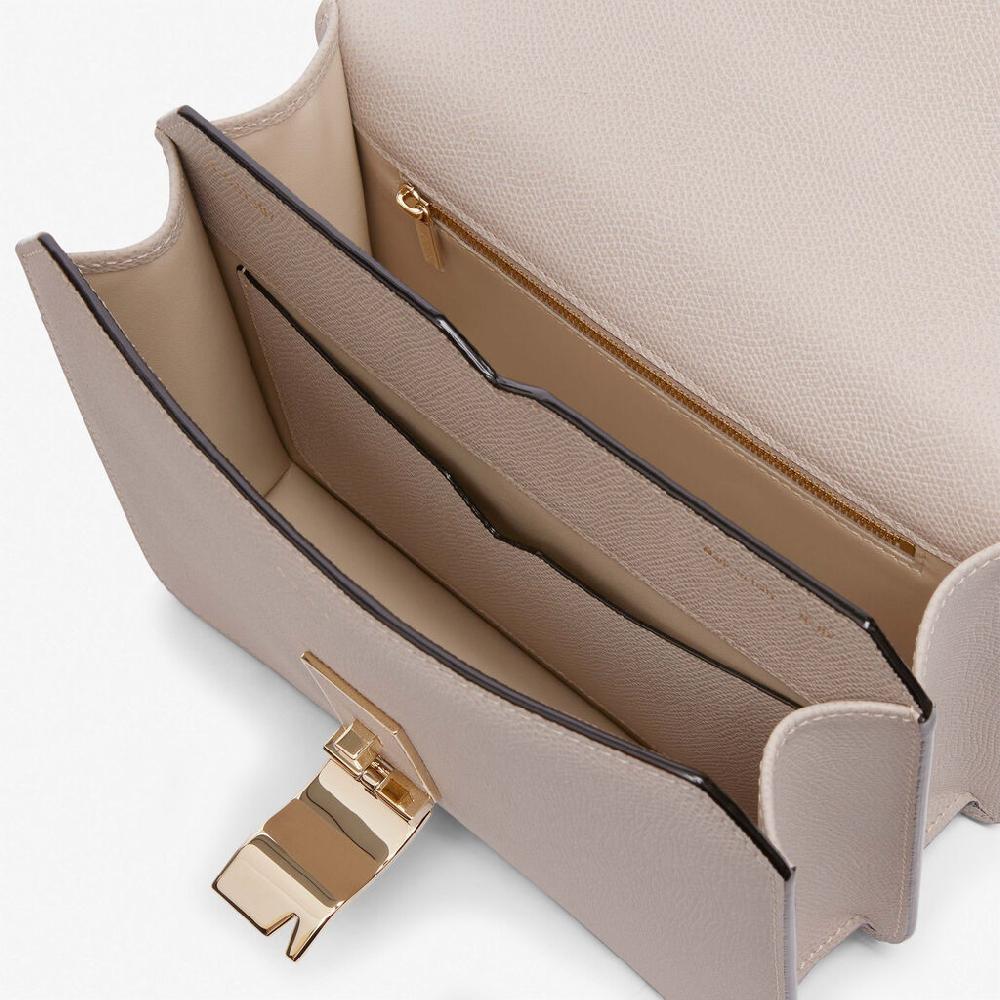 Valextra Borsa a tracolla Media in Pelle Rosa Nude | Valextra NoLo Outlet
