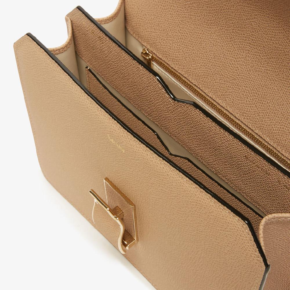 Valextra Borsa a tracolla comoda e versatile in Pelle Beige | Valextra In Vendita