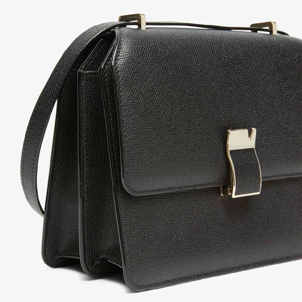 Valextra Borsa a spalla Media in Pelle Nera | Valextra NoLo Saldi