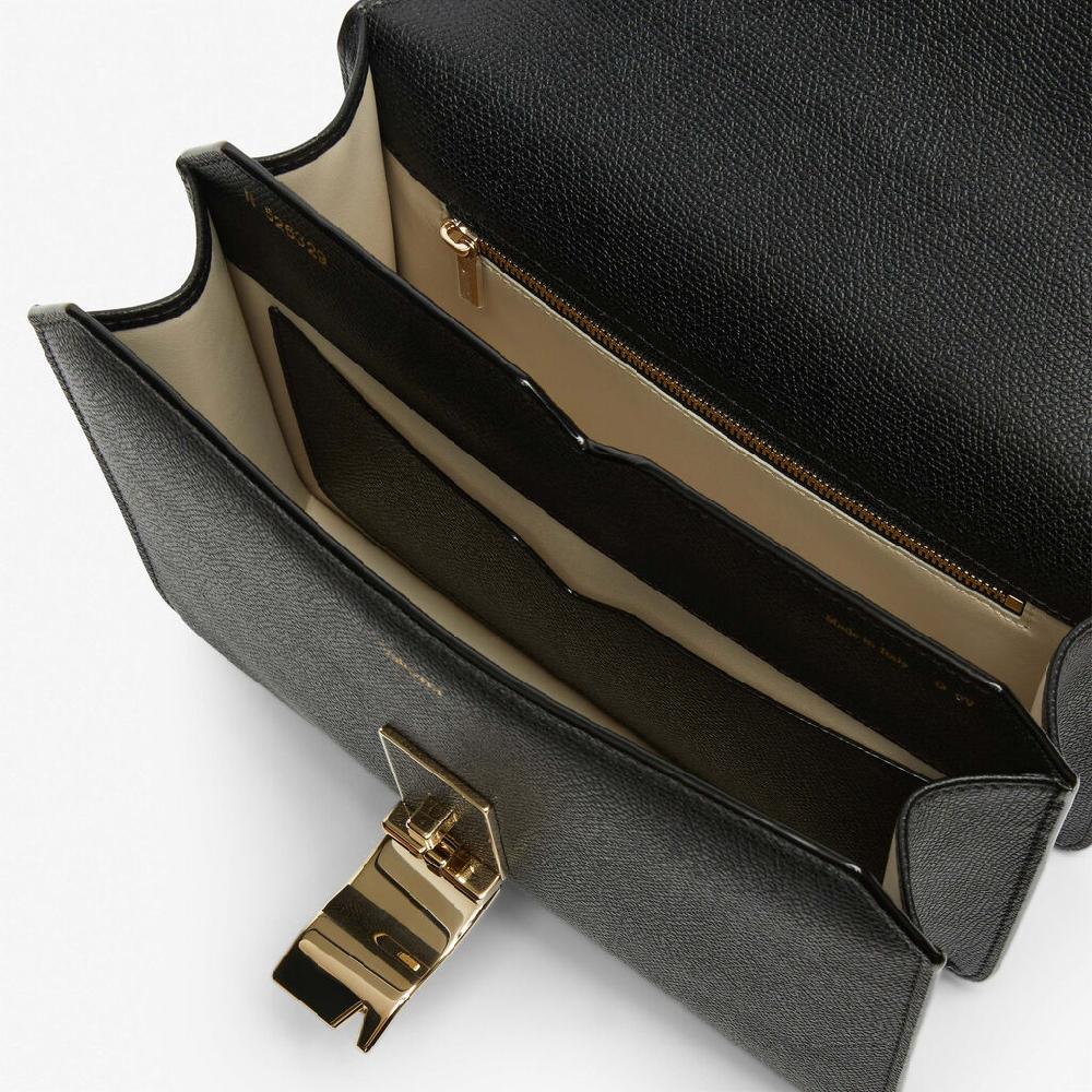 Valextra Borsa a spalla Media in Pelle Nera | Valextra NoLo Saldi