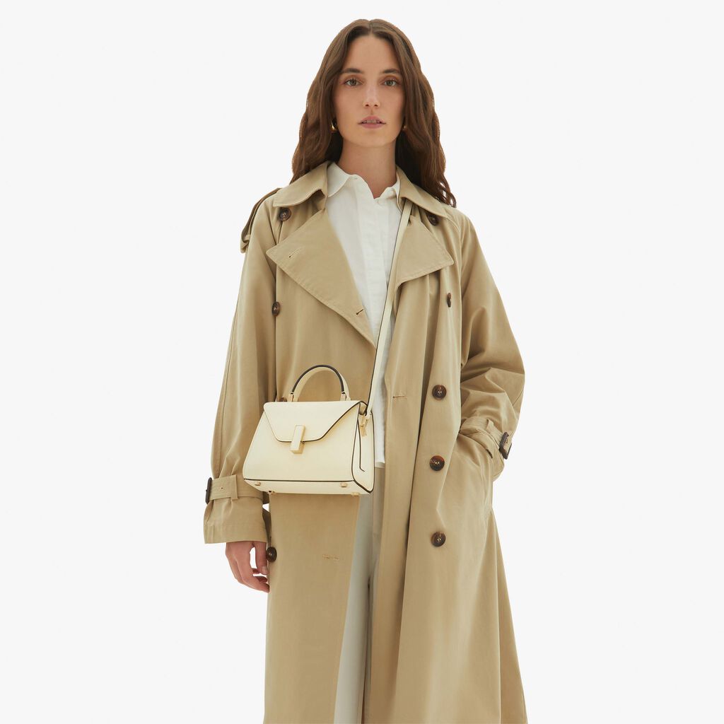 Valextra Borsa a mano Micro in Pelle Bianca | Valextra Iside Offerte