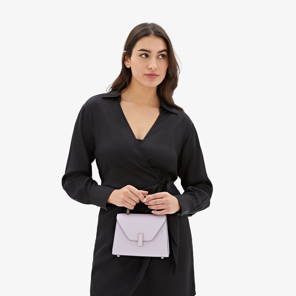 Valextra Borsa a tracolla Donna di Lusso in Pelle Lilla | Valextra Iside Hotsell