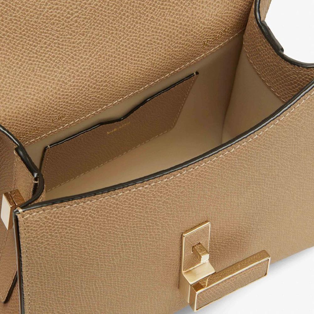 Valextra Borsetta in Pelle Beige con tracolla | Valextra Iside Vendita Calda