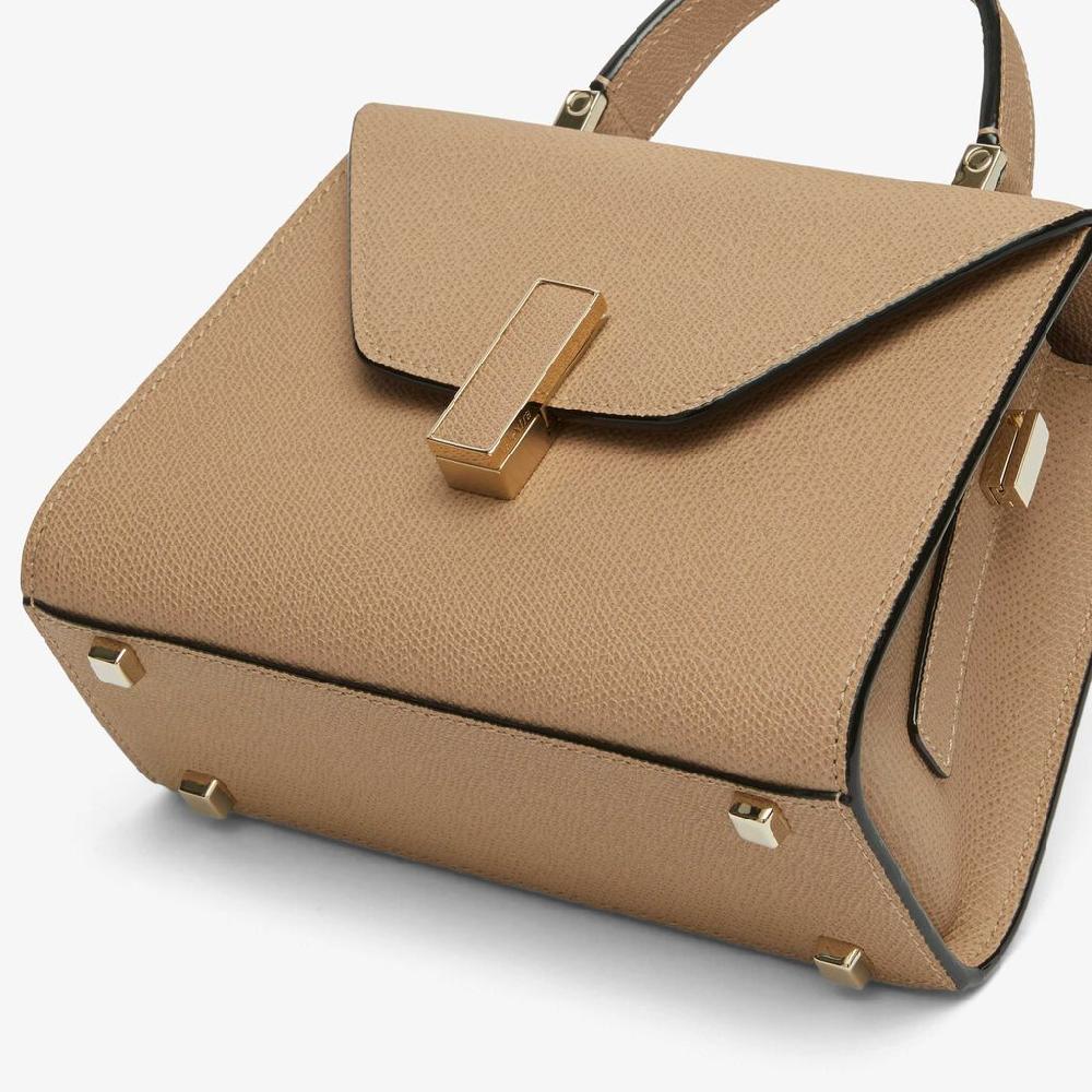 Valextra Borsetta in Pelle Beige con tracolla | Valextra Iside Vendita Calda