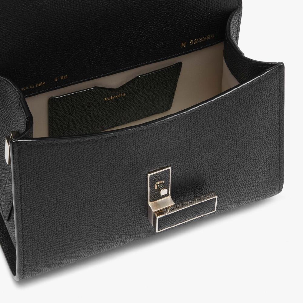 Valextra Borsetta piccola Micro in Pelle Nera | Valextra Iside Black Friday Prezzi
